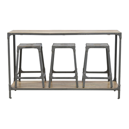 Hallway Console with 3 Stools-7