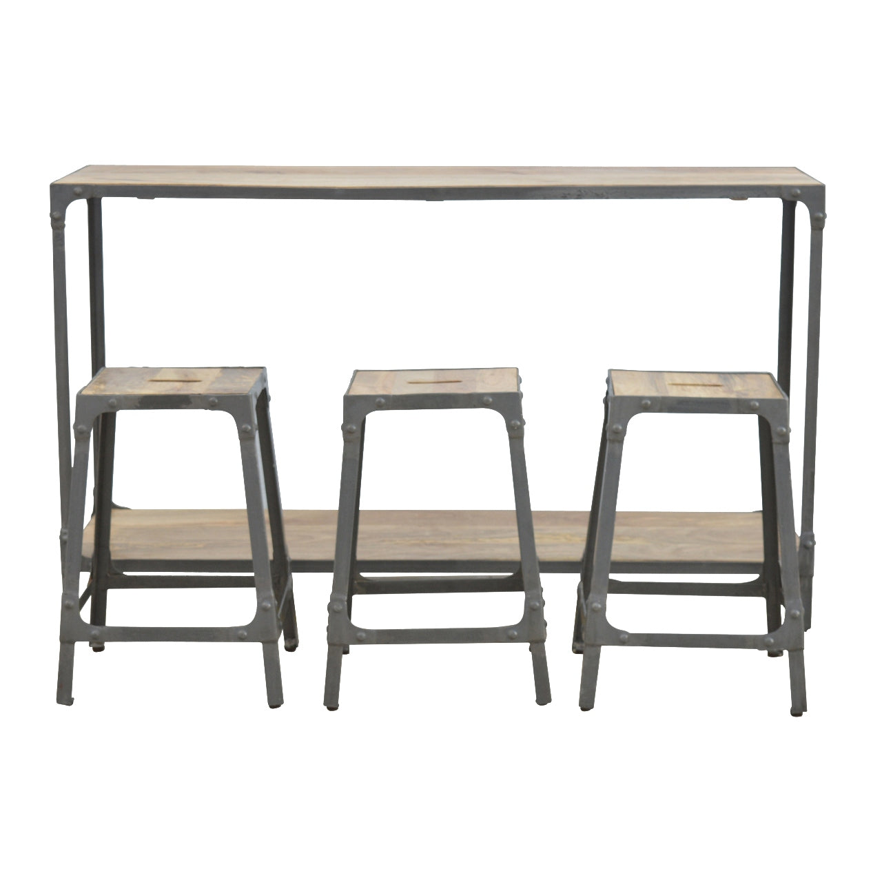 Hallway Console with 3 Stools-8