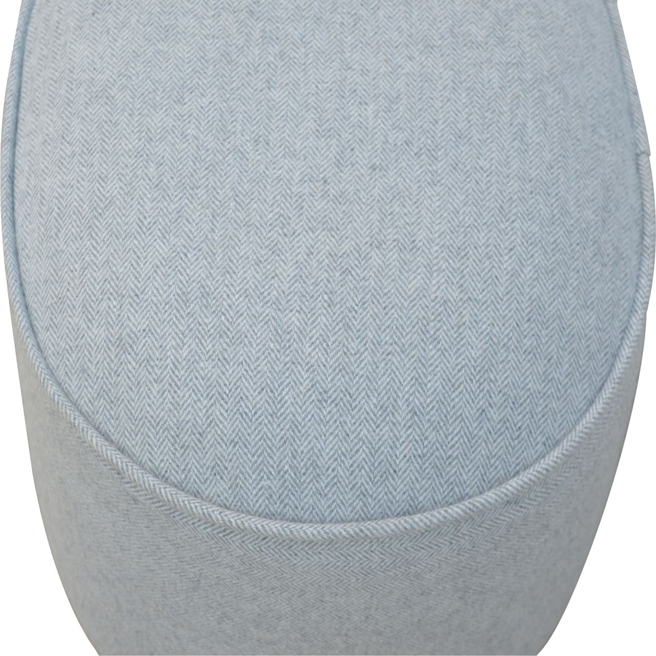 wholesale Light Grey Tweed Oval Footstool for resale
