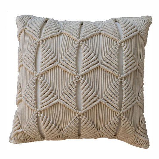 2x Esmi Natural White Cushions, 45cm x 45cm