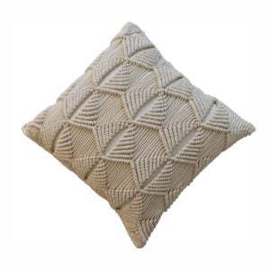 2x Esmi Natural White Cushions, 45cm x 45cm