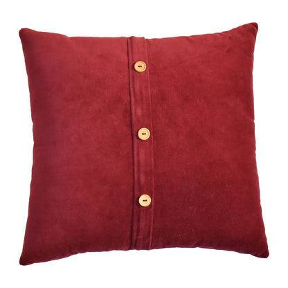 Quinn Cushion - Wine Red-7