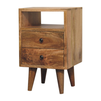 wholesale Mini Classic Oak-ish Bedside with Open Slot for resale