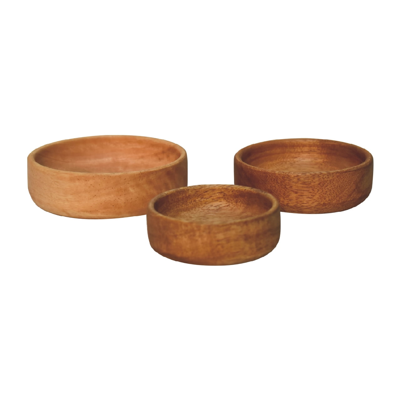 Solid Wood Fruit Bowl Set of 3-3