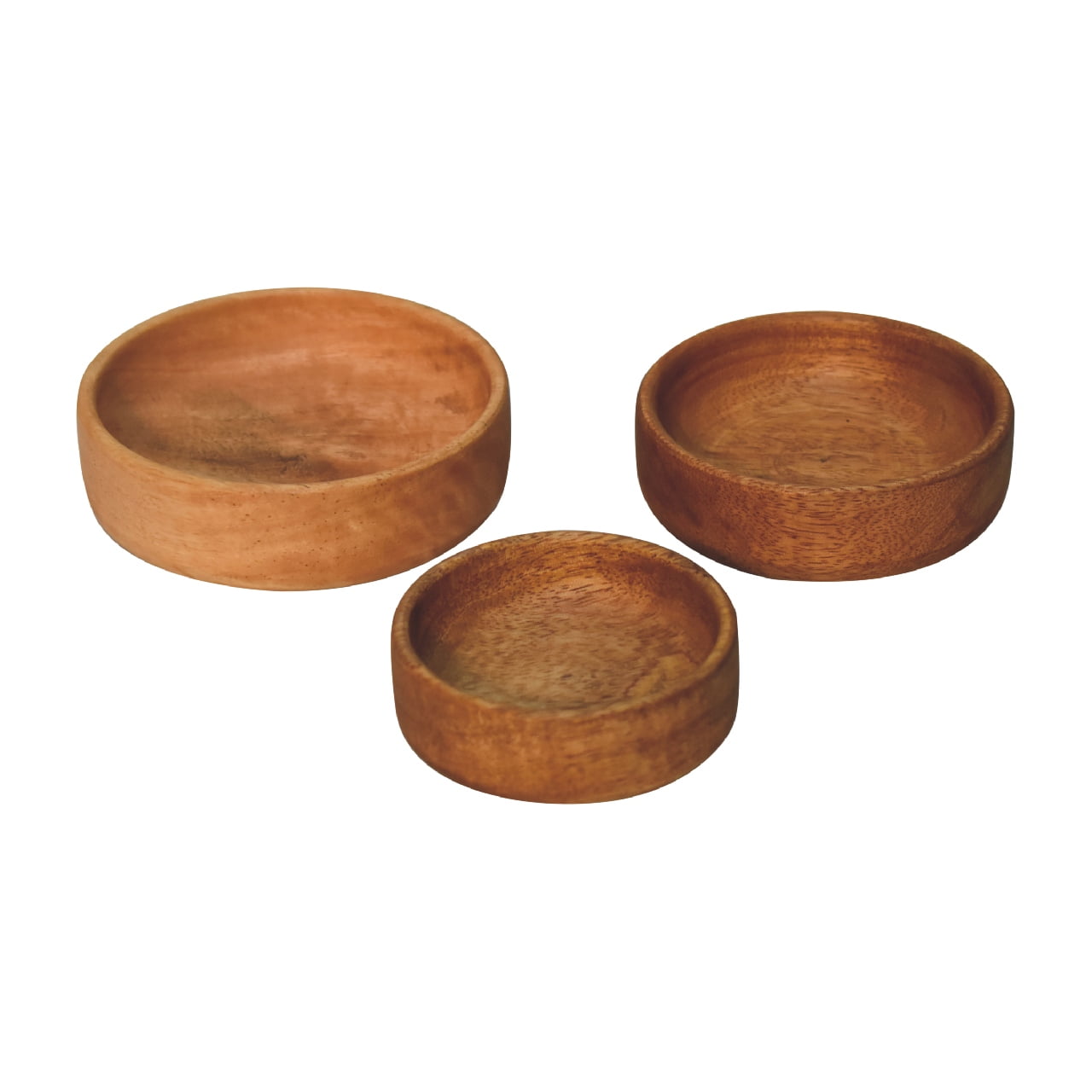 Solid Wood Fruit Bowl Set of 3-4