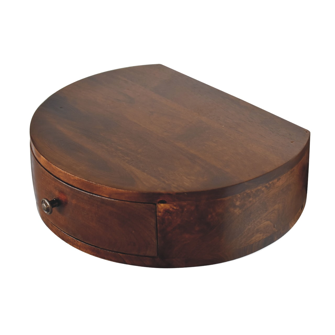 wholesale IN3353 - Wall Mounted Rounded Chestnut Bedside for resale