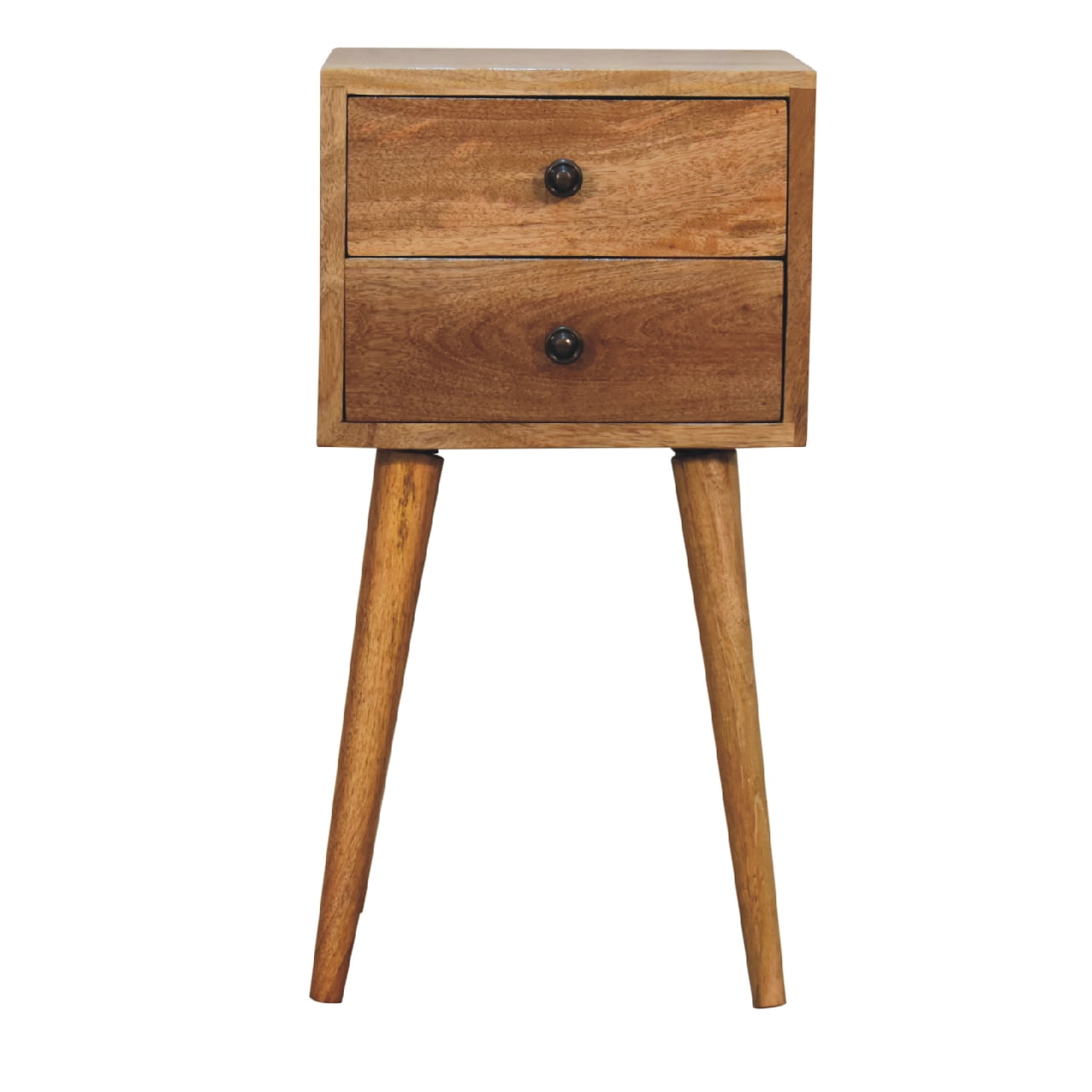 IN3354 - Mini 2 Drawer Oak-ish Bedside wholesalers