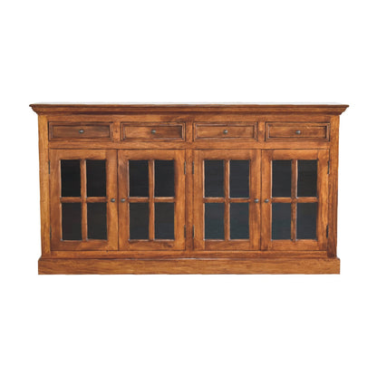 Large Chestnut Sideboard with 4 Glazed Doors for resale