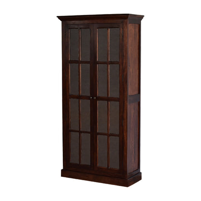 wholesale Cherry Tall Cabinet with Glazed Doors for resale