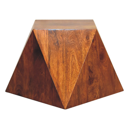 Chestnut Abstract End Table wholesalers