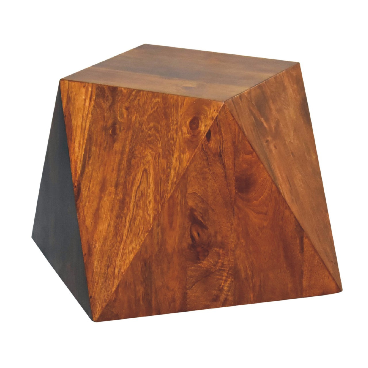 Chestnut Abstract End Table dropshipping