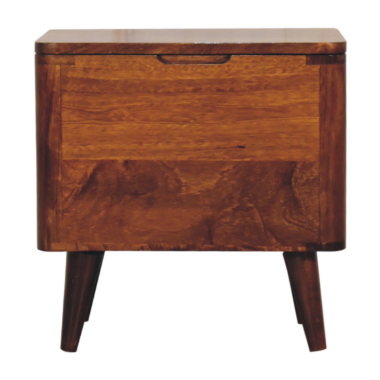 Chestnut Lid-up Storage Stool for resale