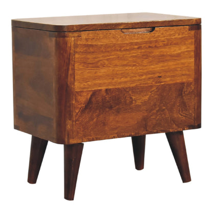 wholesale Chestnut Lid-up Storage Stool for resale