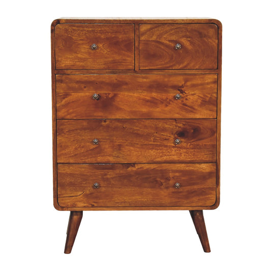 Curved Chestnut Chest