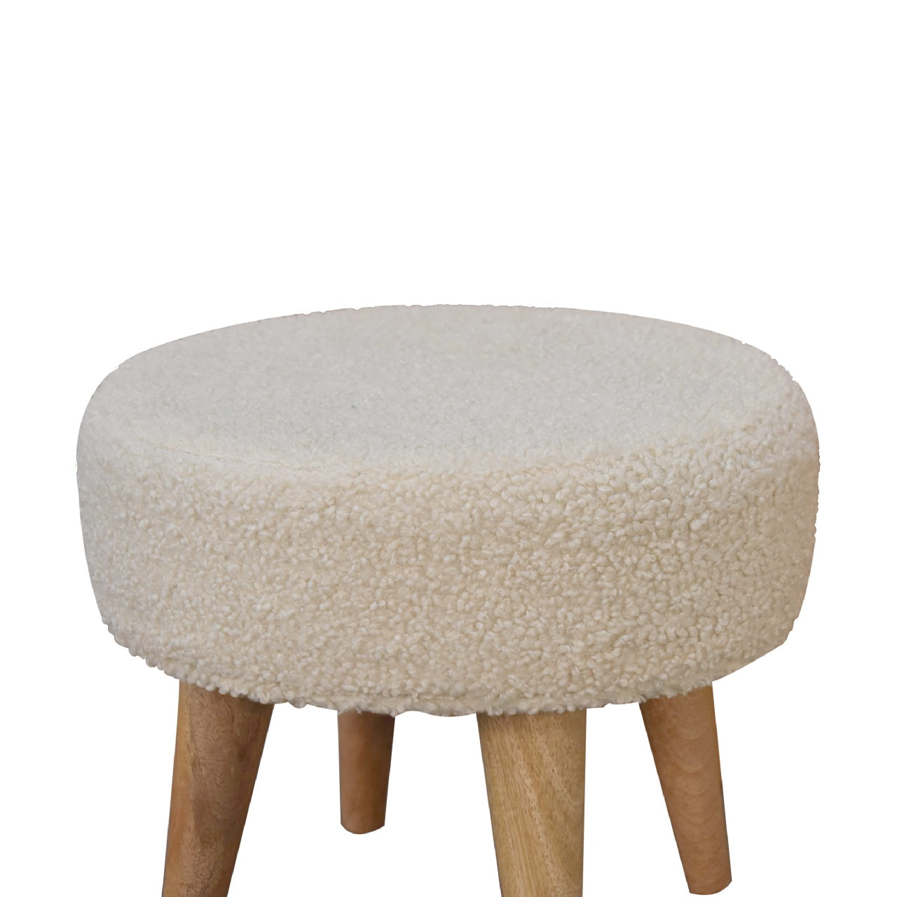 wholesale IN3434 - Boucle Cream Petite Footstool for resale