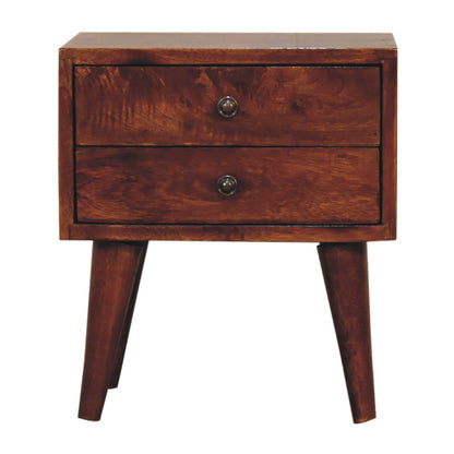 Mini Chestnut Modern Solid Wood Bedside wholesalers