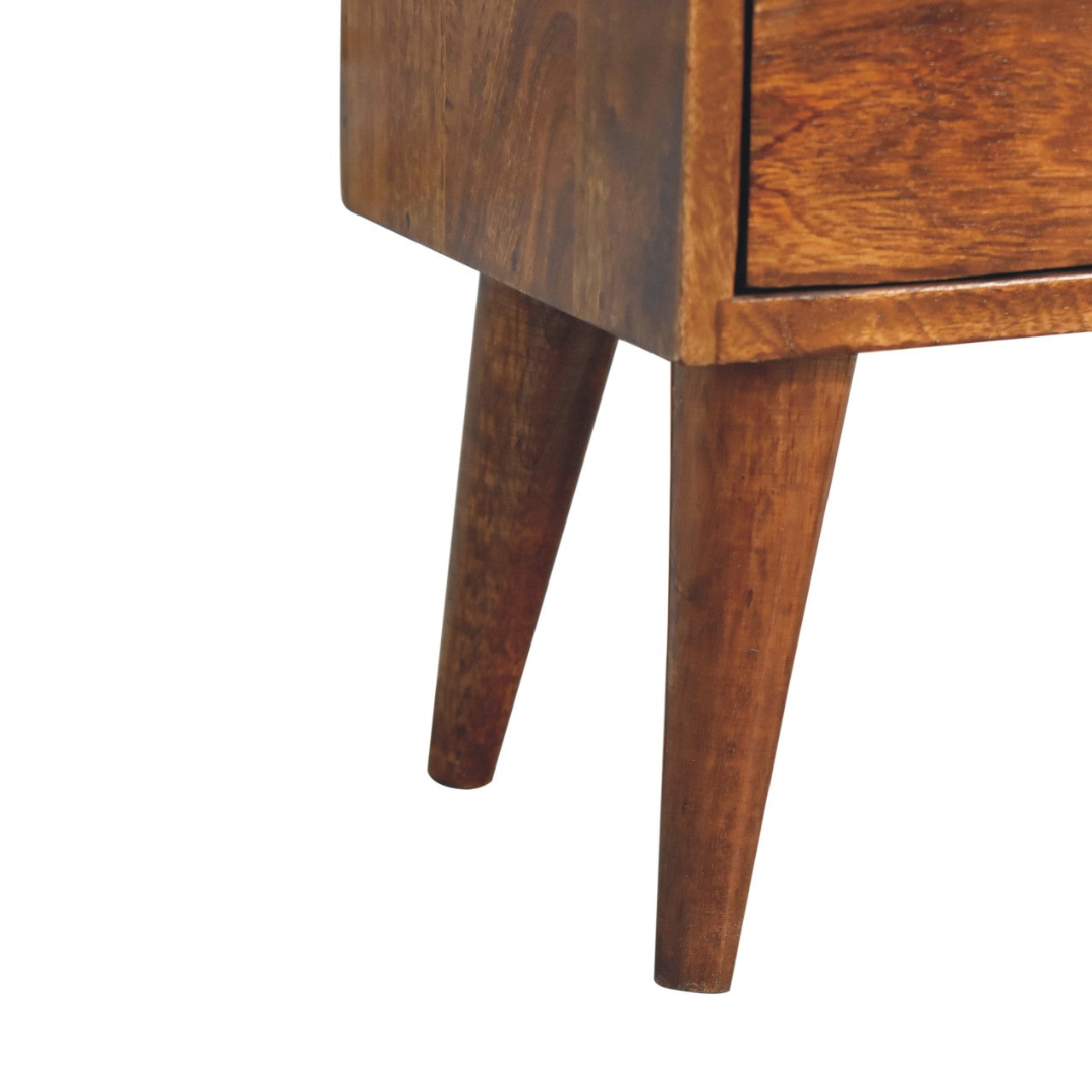 Mini Chestnut Modern Solid Wood Bedside for wholesale