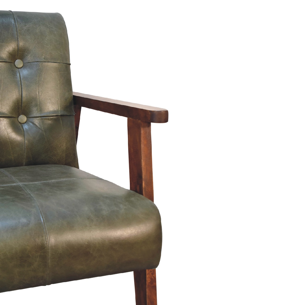 wholesale Olive Buffalo Leather Chair for resale