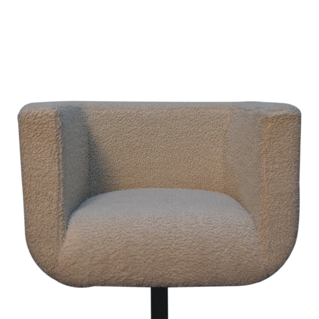 Cream Boucle Swivel Chair-5