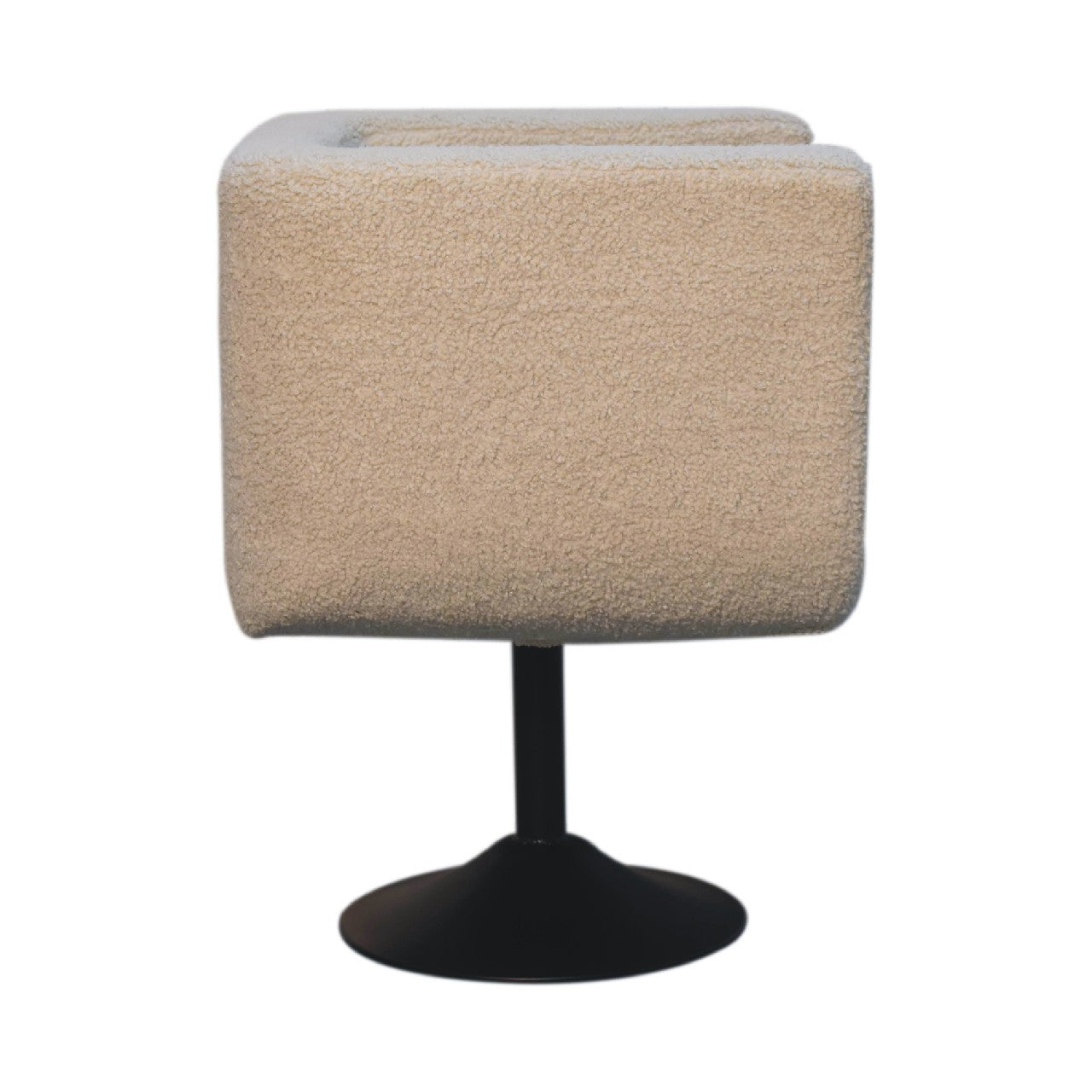 Cream Boucle Swivel Chair-8