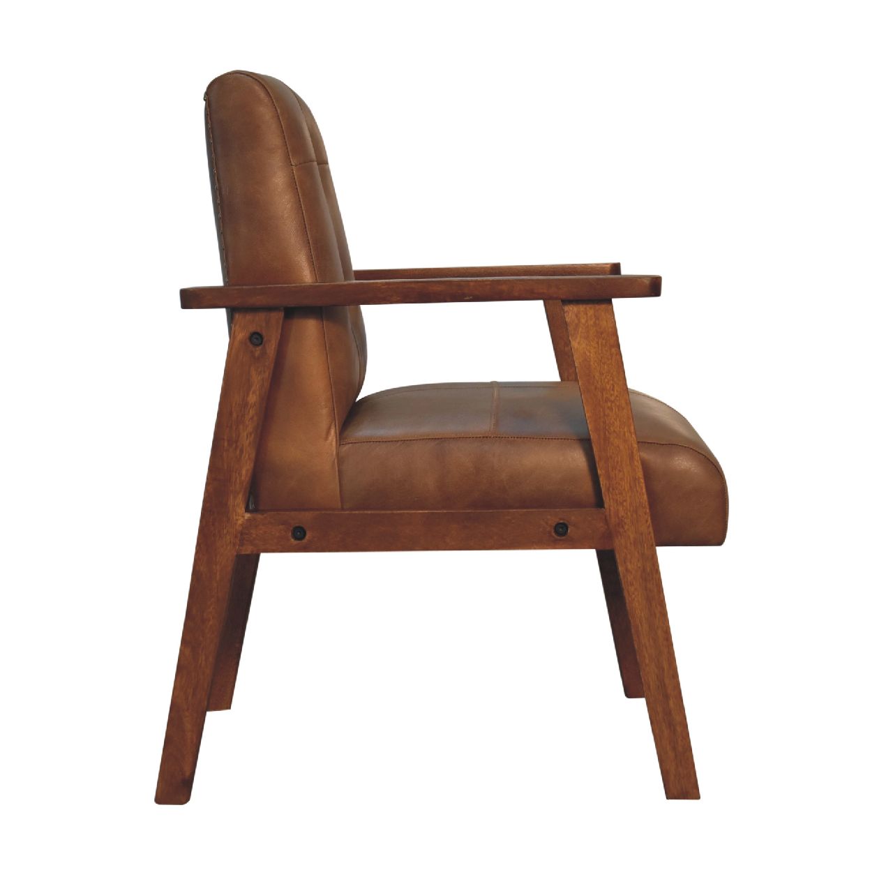 Brown Buffalo Leather Chair-8