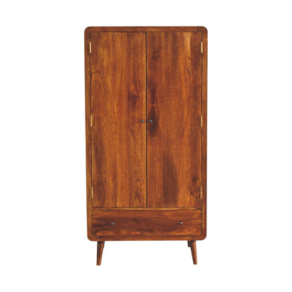 Curved Chestnut Wardrobe-0