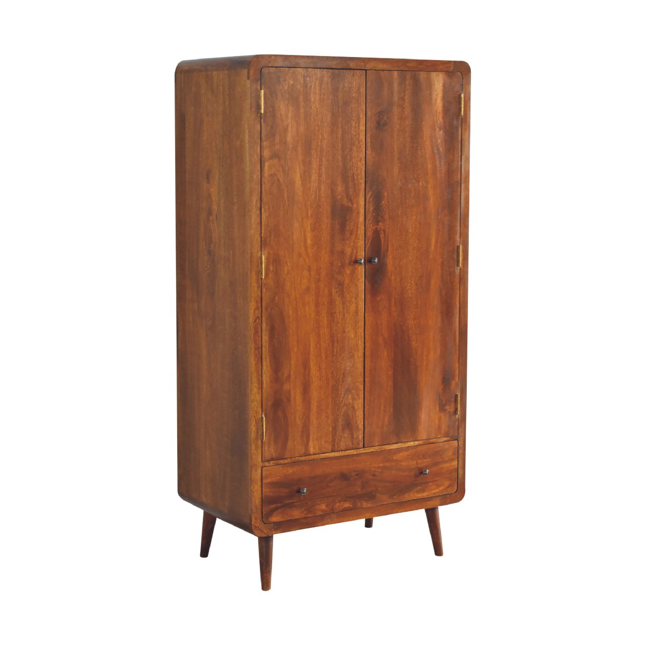 Curved Chestnut Wardrobe-1