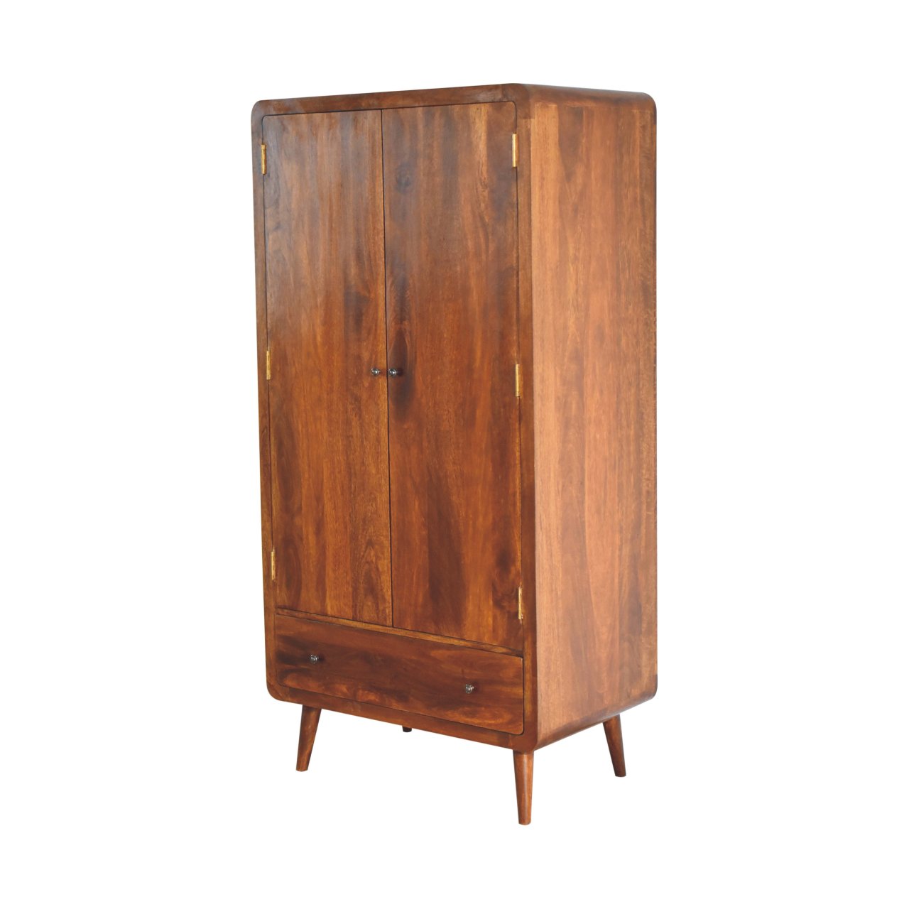 Curved Chestnut Wardrobe-2