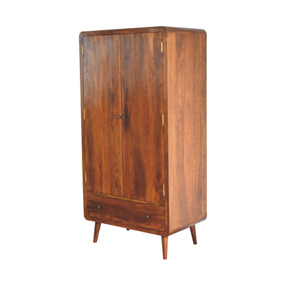 Curved Chestnut Wardrobe-2