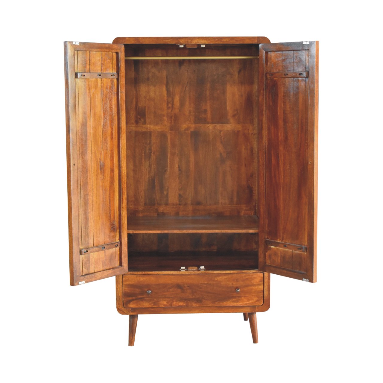 Curved Chestnut Wardrobe-6