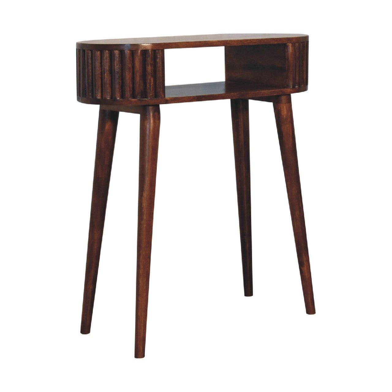 Stripe Chestnut Writing Desk-2