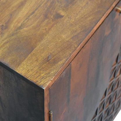 Chestnut Dice Cabinet-4