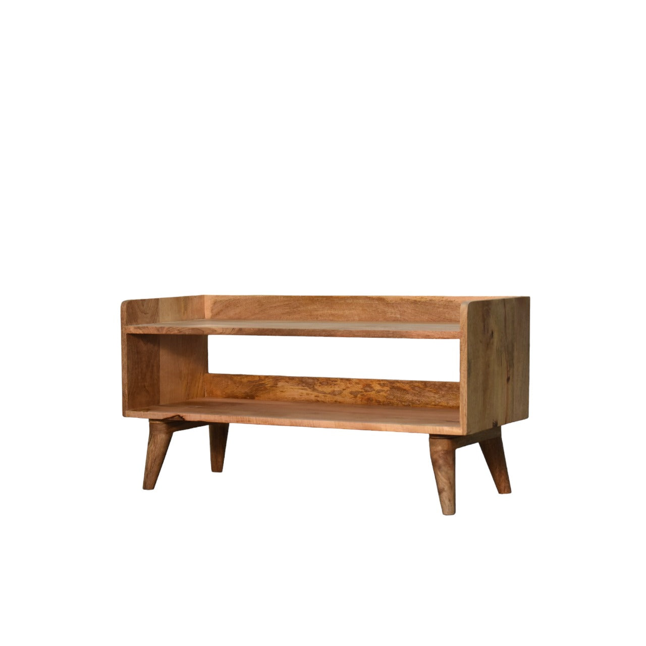 Oak-ish Nordic Storage Bench-1