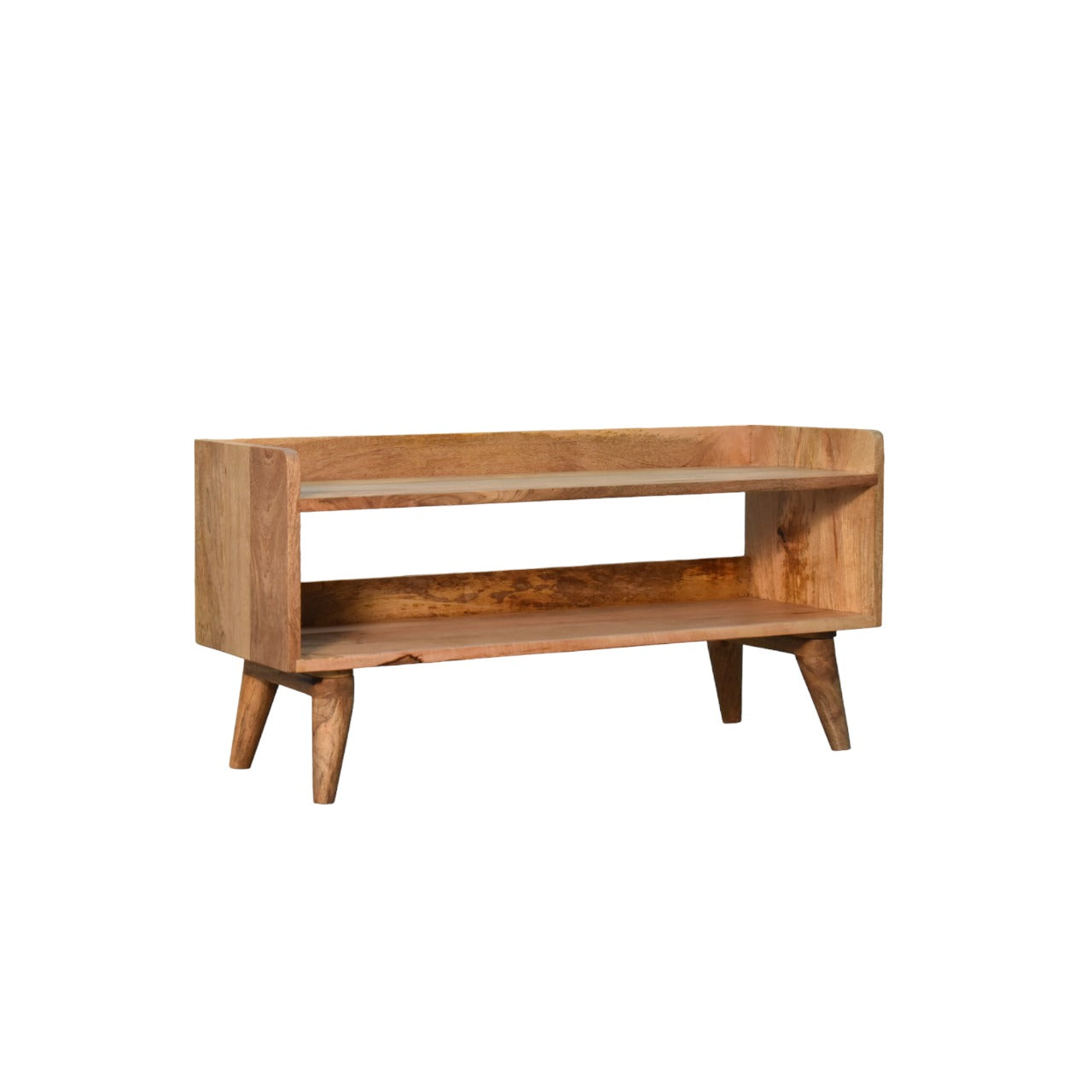 Oak-ish Nordic Storage Bench-2