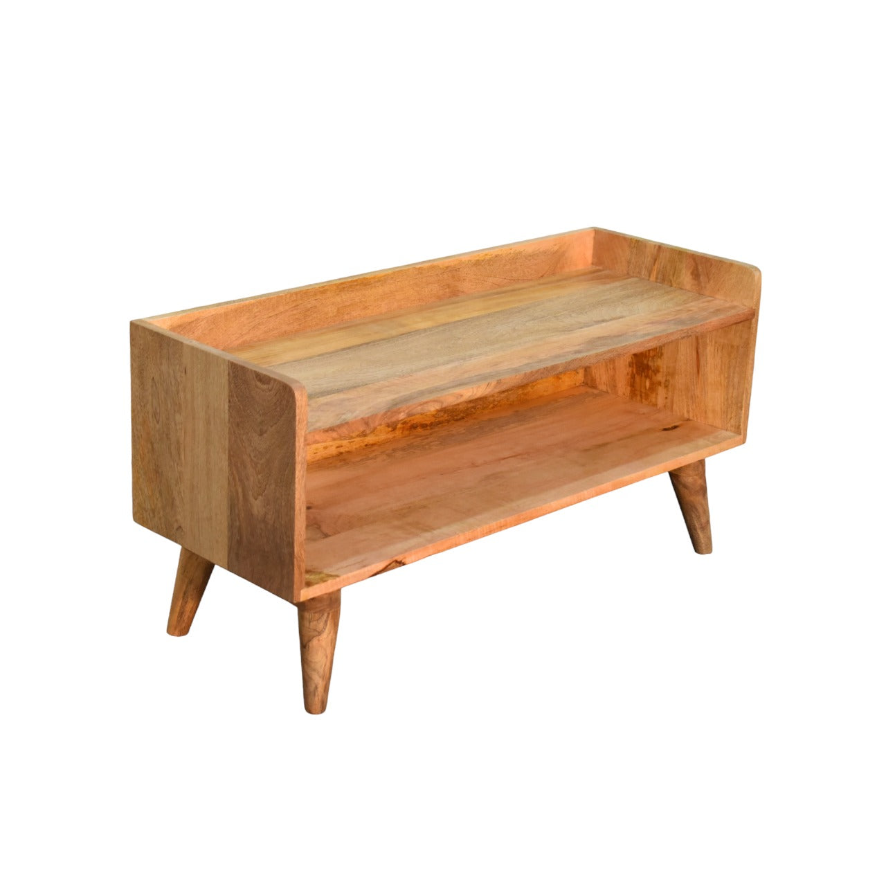 Oak-ish Nordic Storage Bench-4