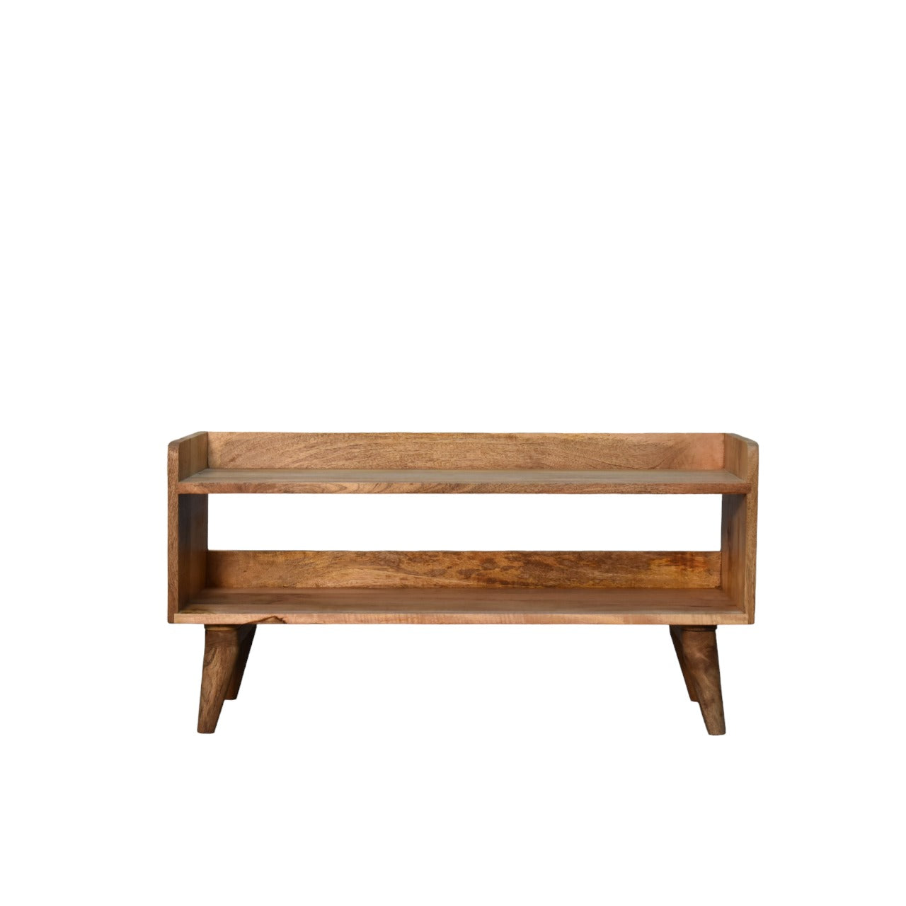 Oak-ish Nordic Storage Bench-0