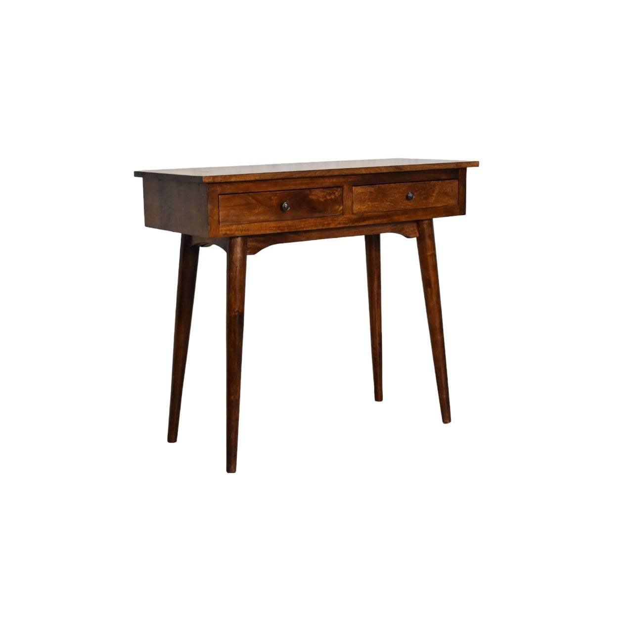 Chestnut Hallway 2 Drawer Console Table-1