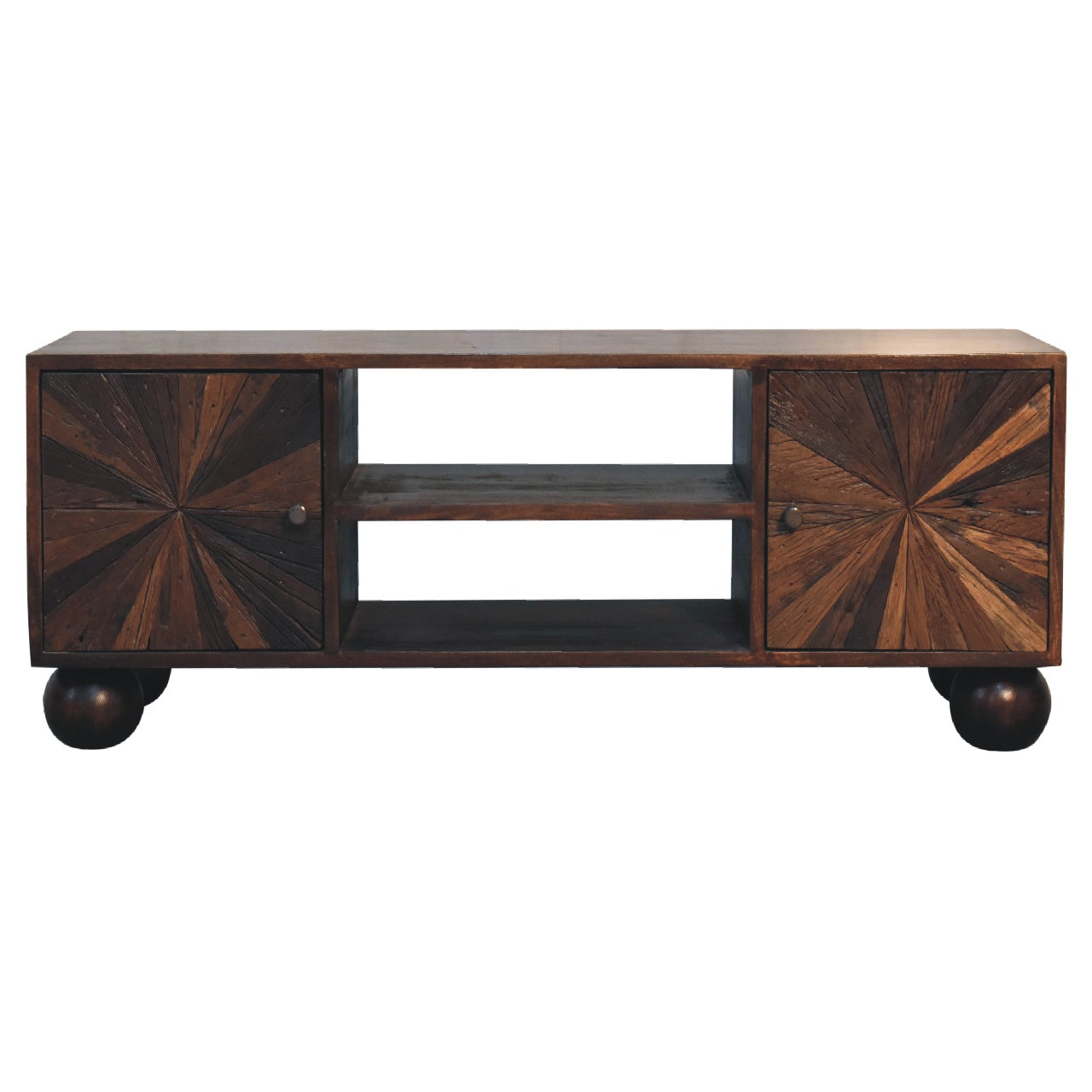 Sunrise Ball Walnut TV Unit-1