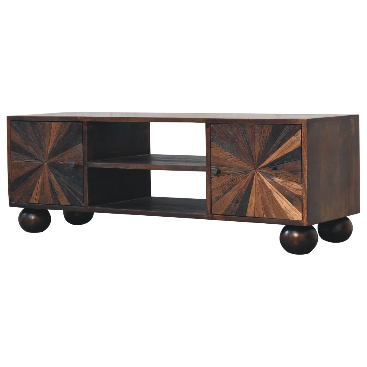 Sunrise Ball Walnut TV Unit-2