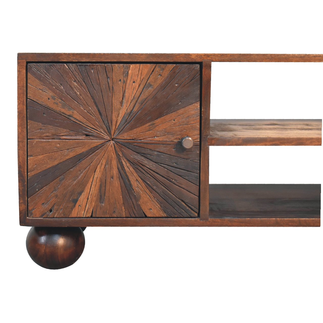 Sunrise Ball Walnut TV Unit-4