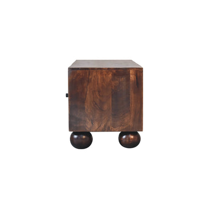 Sunrise Ball Walnut TV Unit-8