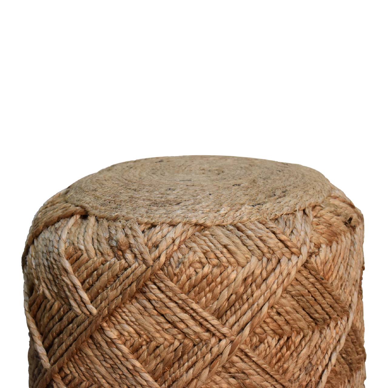 Jute Fibre Footstool - Small-3