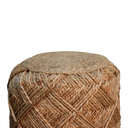 Jute Fibre Footstool - Small-3