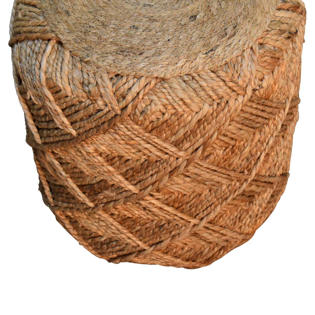 Jute Fibre Footstool - Small-4