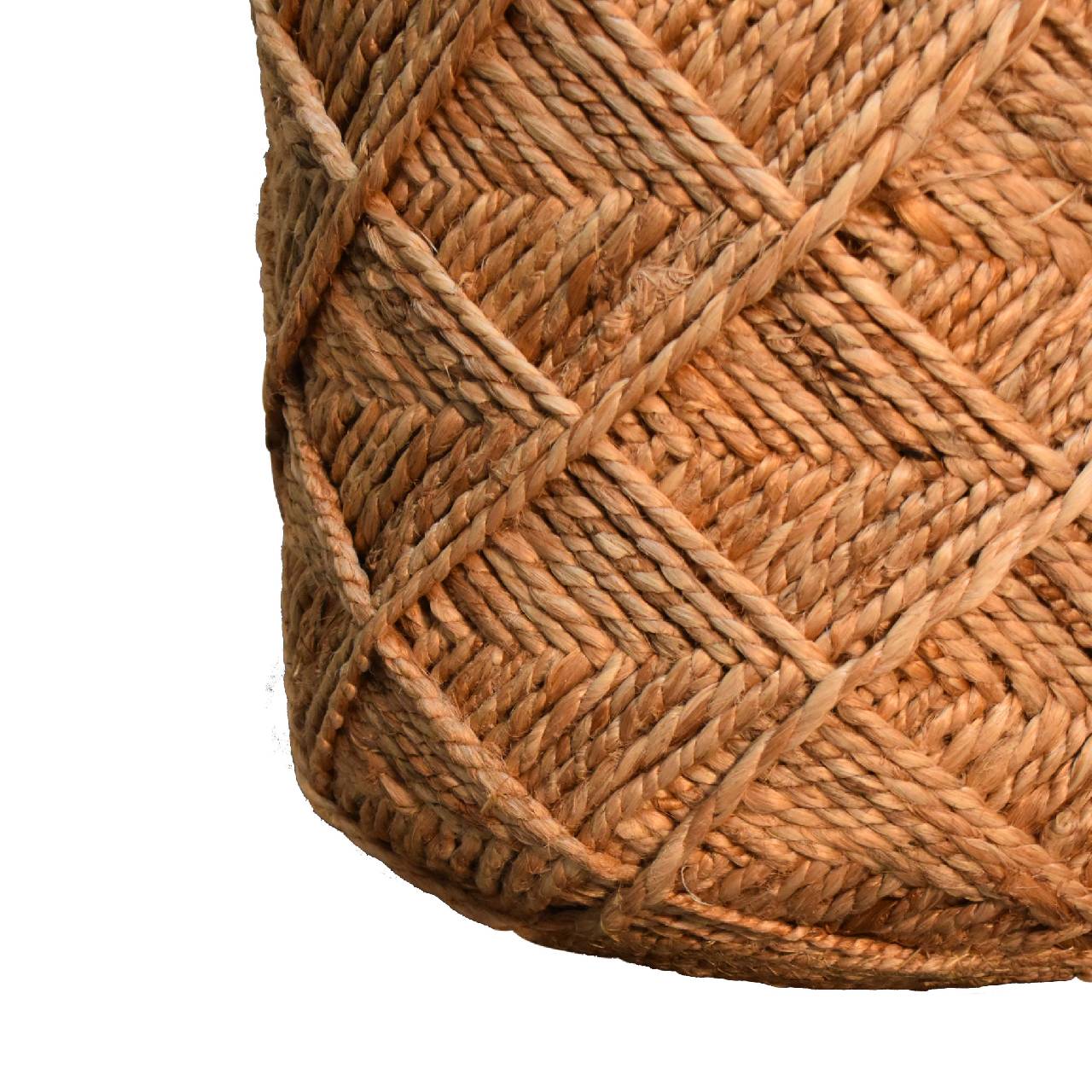Jute Fibre Footstool - Small-5