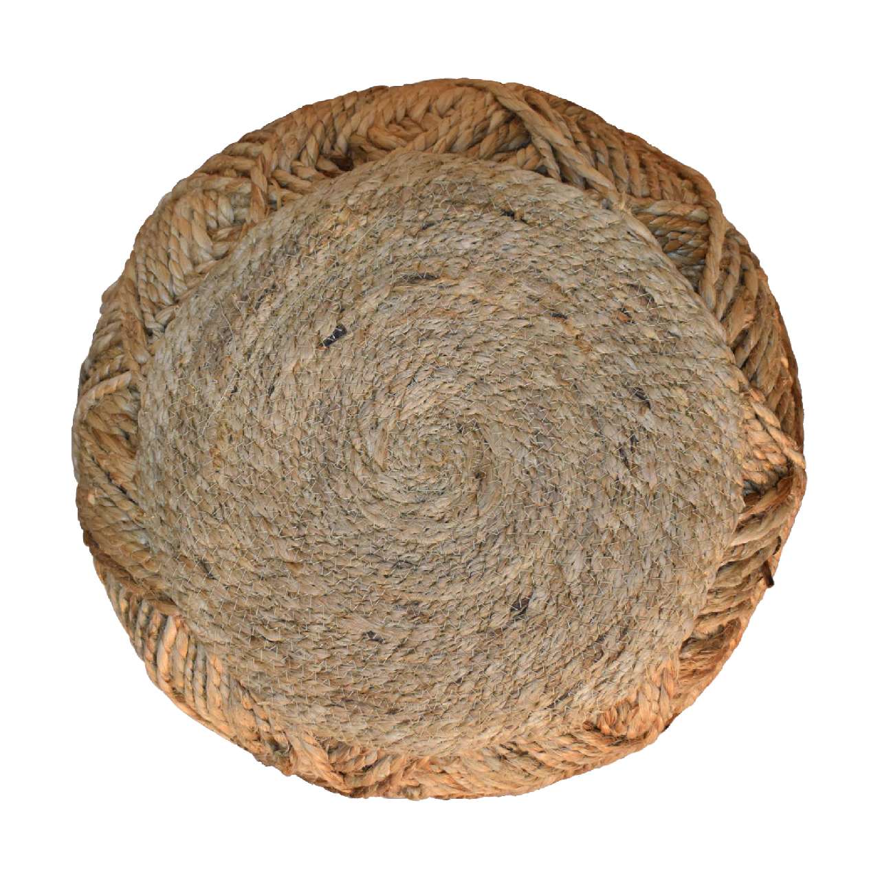 Jute Fibre Footstool - Small-6