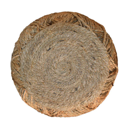 Jute Fibre Footstool - Small-6