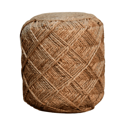 Jute Fibre Footstool - Small-8
