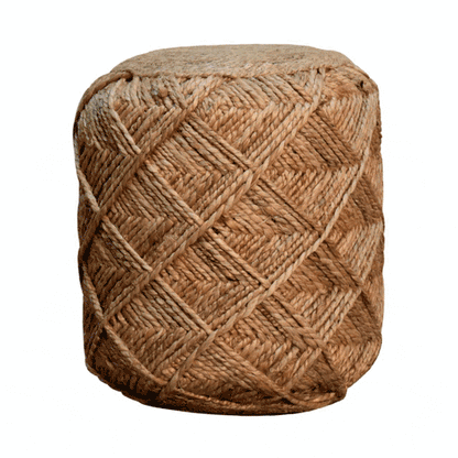 Jute Fibre Footstool - Small-8