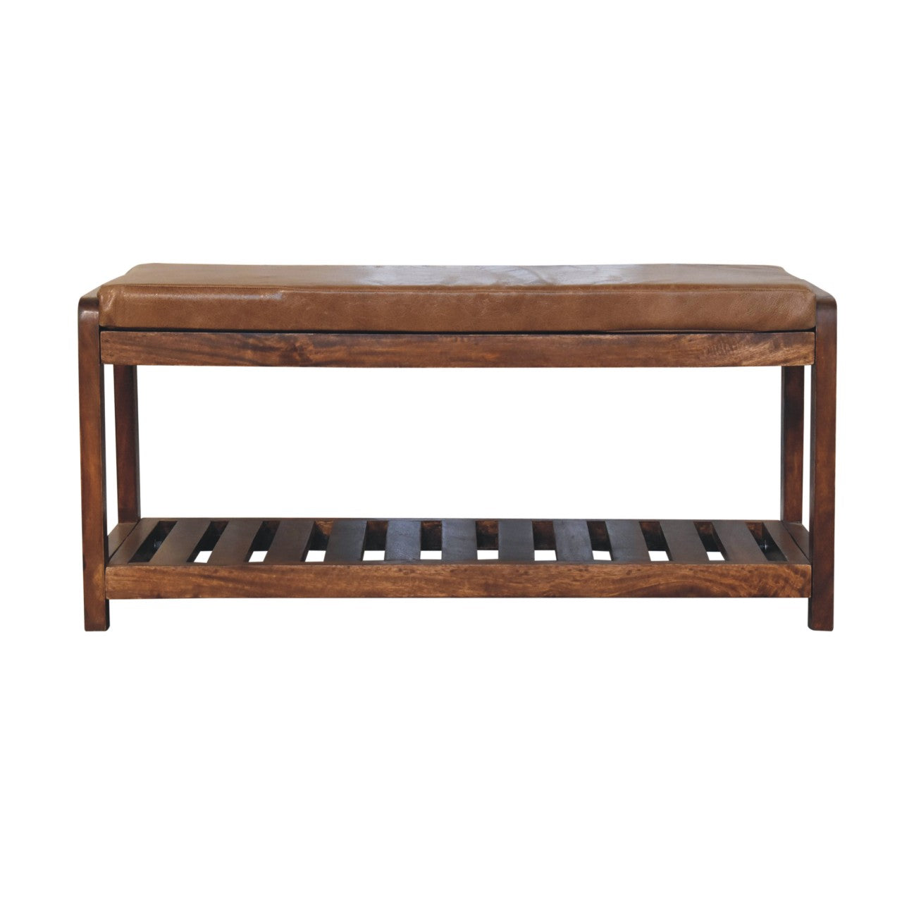 Buffalo Slatted Hallway Bench-0